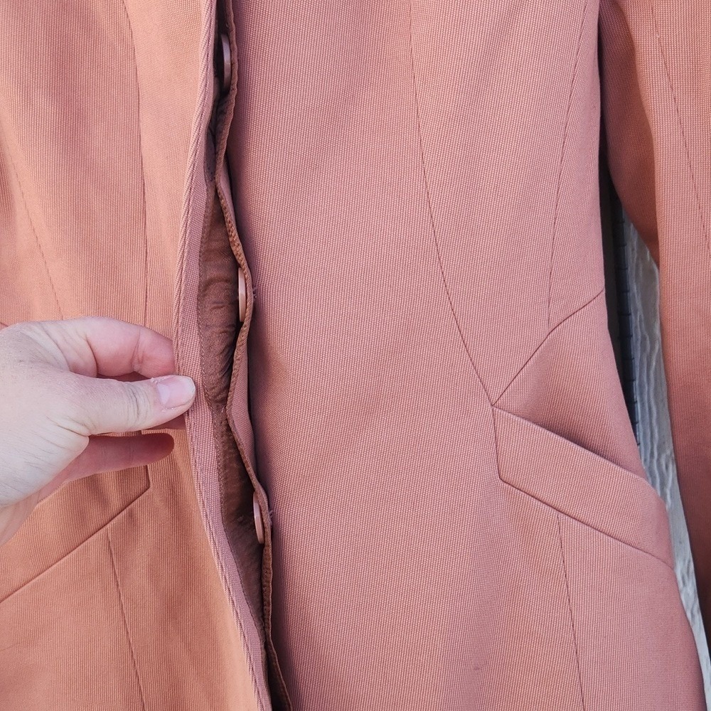 Reiss Elevated Polished Preppy Chic Euro Capsule Old Money Trench Coat Xsmall - Picture 7 of 10